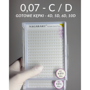 NAGARAKU - MIX 0,07 skręt C / D gotowe KĘPKI 4D, 5D, 6D, 10D